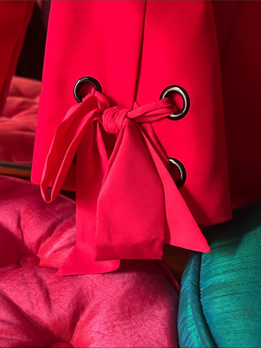 Nine West Red Tailored Blazer Jacket - Picture 4 of 5